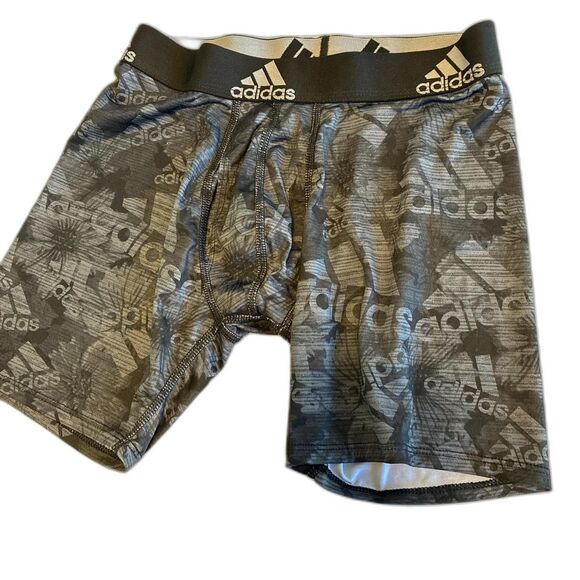 Adidas Men's Grey and Black Boxers-and-briefs - Picture 1 of 3